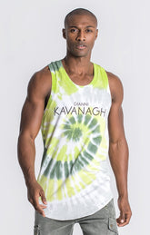 Neon Yellow Tie Dye Vest