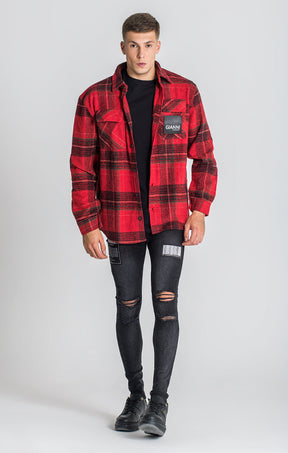 Red Warning Overshirt