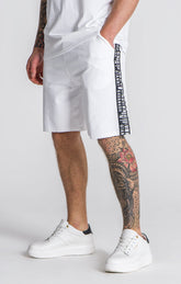 White Barcode 2.0 Shorts