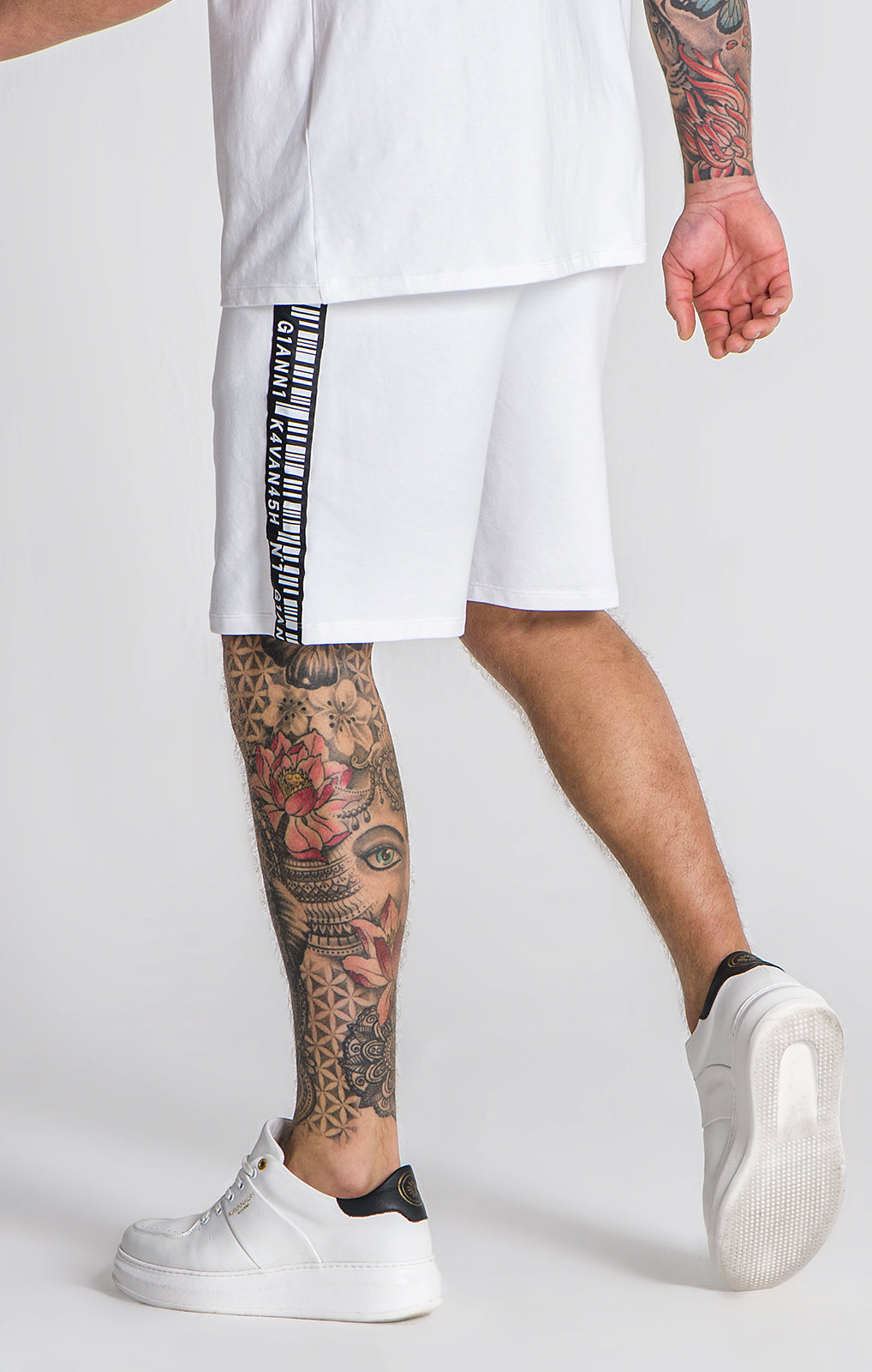 White Barcode 2.0 Shorts