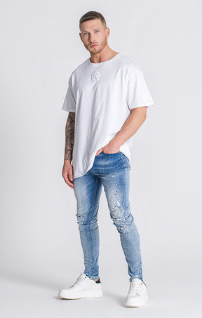 White Hydrate Embroidery Tee